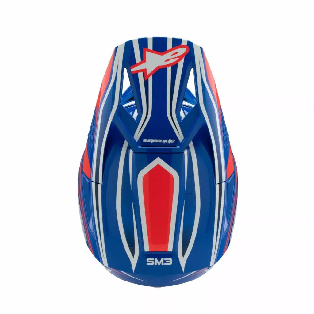 HELMET YTH SM3 WURX BLUE/RED/WT/BK YS