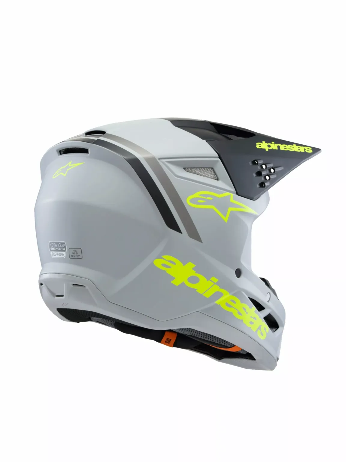 HELMET YTH SM3 RADIUM GY/BLK/YL YS