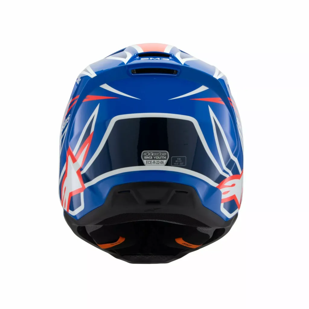 HELMET YTH SM3 WURX BLUE/RED/WT/BK YS