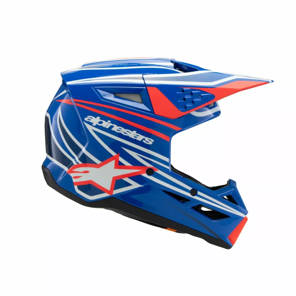 HELMET YTH SM3 WURX BLUE/RED/WT/BK YS