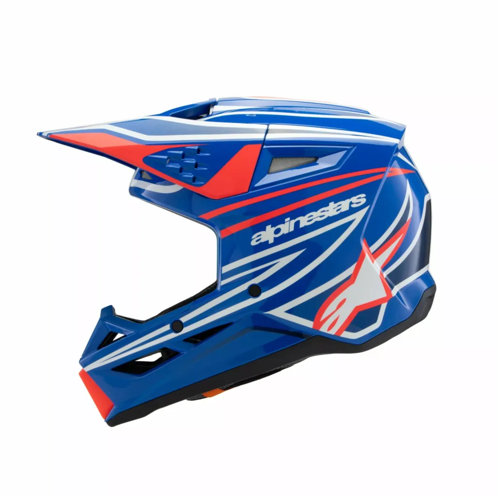 HELMET YTH SM3 WURX BLUE/RED/WT/BK YS